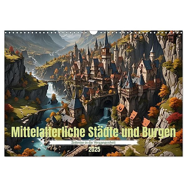 Mittelalterliche Städte und Burgen (Wandkalender 2025 DIN A3 quer), CALVENDO Monatskalender, Calvendo, Babett Paul - Babetts Bildergalerie