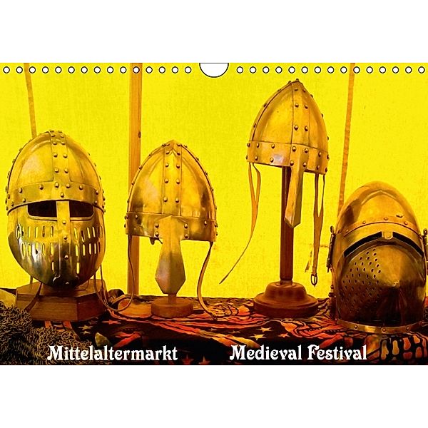 Mittelaltermarkt / Medieval Festival (Wandkalender immerwährend DIN A4 quer), Wernicke-Marfo Gabriela