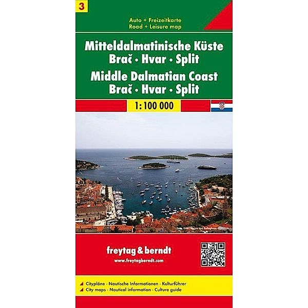 Mitteldalmatinische Küste, Brac - Hvar - Split. Srednja dalmatinska obala. Midden dalmatische kust.Tl.3