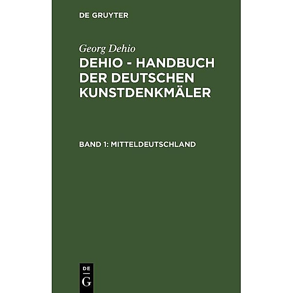 Mitteldeutschland, Georg Dehio