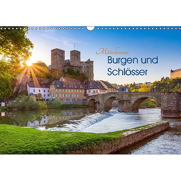 Mittelhessens Burgen und Schlösser (Wandkalender 2019 DIN A3 quer), Silke Koch