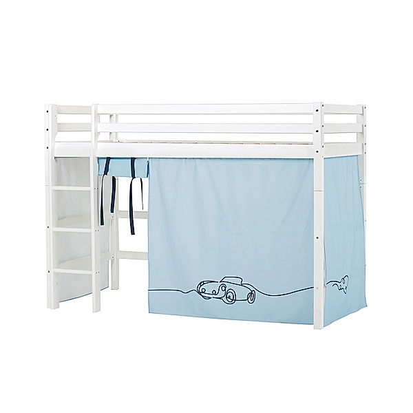 hoppekids Mittelhochbett BUNDLE ECO DREAM I 90 x 200 cm (Farbe: Cars)