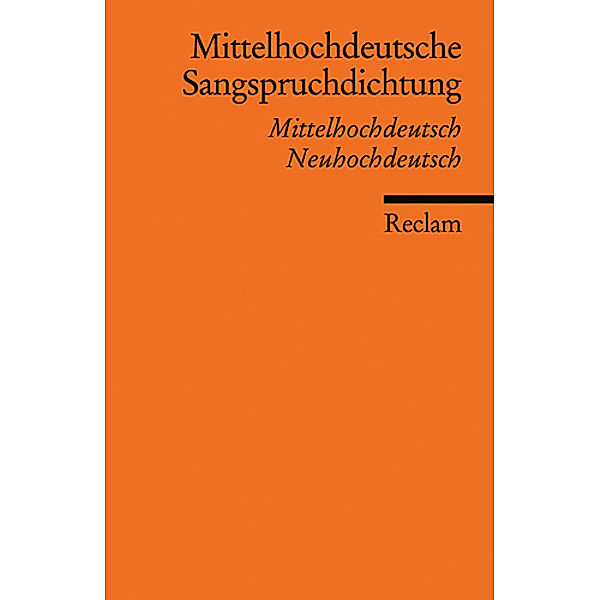 Mittelhochdeutsche Sangspruchdichtung des 13. Jahrhunderts