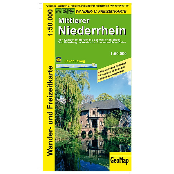 Mittlerer Niederrhein Wander- und Freizeitkarte, GeoMap