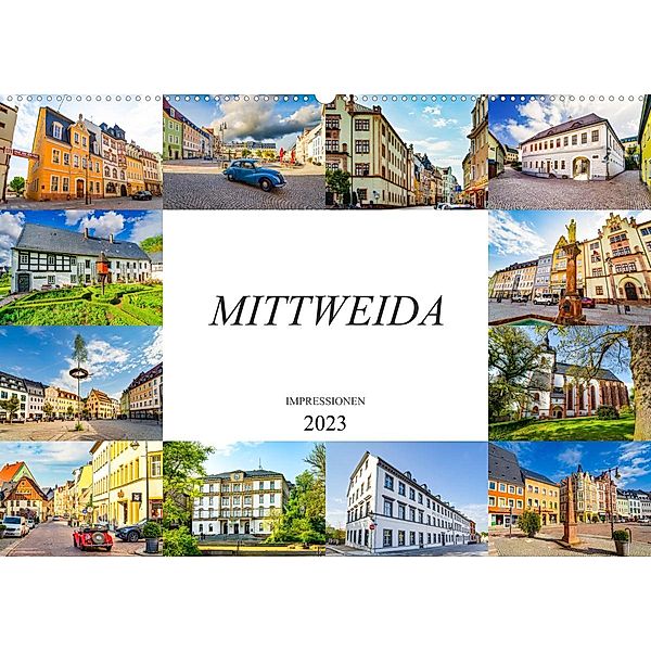 Mittweida Impressionen (Wandkalender 2023 DIN A2 quer), Dirk Meutzner