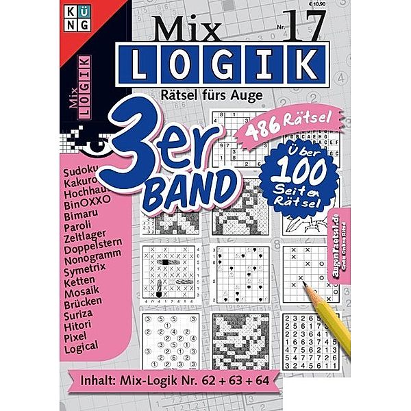 Mix Logik 3er-Band. .17..17, Conceptis Puzzles