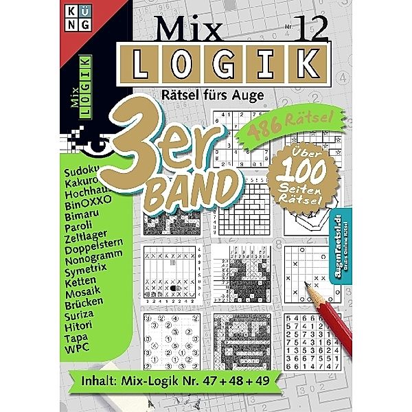 Mix Logik 3er-Band. Nr.12.Nr.12, Conceptis Puzzles