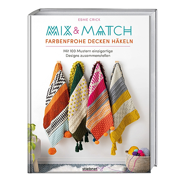Mix & Match Farbenfrohe Decken häkeln, Esme Crick