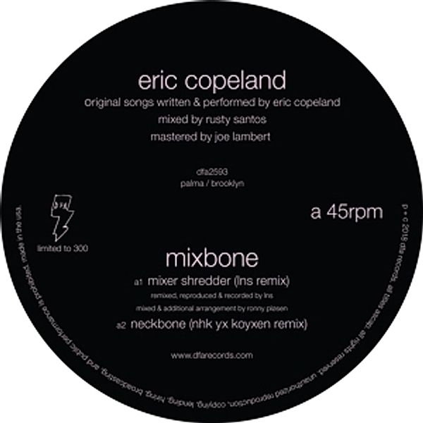 Mixbone Ep, Eric Copeland