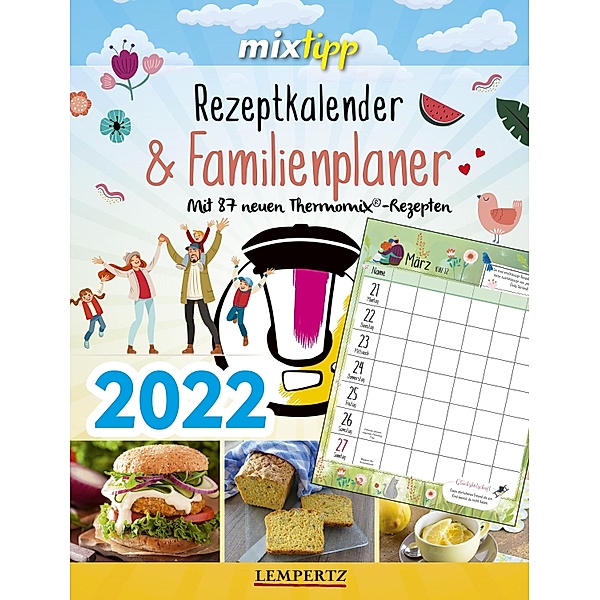 mixtipp: Rezeptkalender & Familienplaner 2022
