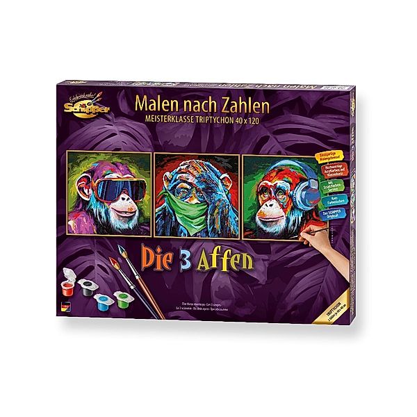 Noris Spiele, Schipper MNZ - Die 3 Affen (Triptychon)