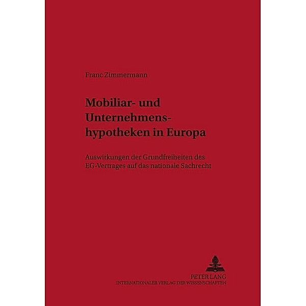 Mobiliar- und Unternehmenshypotheken in Europa, Franc Zimmermann