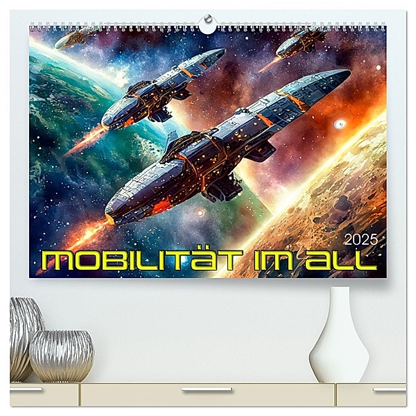Mobilität im All (hochwertiger Premium Wandkalender 2025 DIN A2 quer), Kunstdruck in Hochglanz, Calvendo, Werner Braun