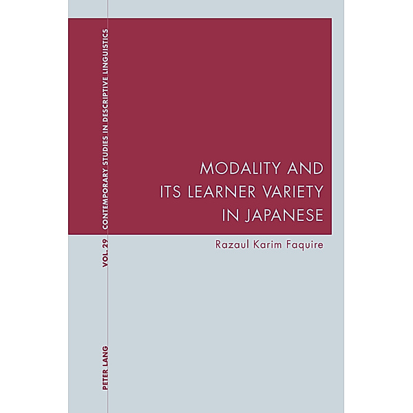 Modality and Its Learner Variety in Japanese, Razaul Faquire