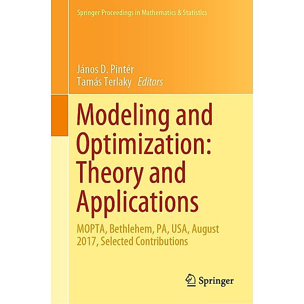 Modeling and Optimization: Theory and Applications / Springer Proceedings in Mathematics & Statistics Bd.279