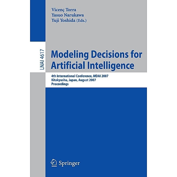 Modeling Decisions for Artificial Intelligence / Lecture Notes in Computer Science Bd.4617