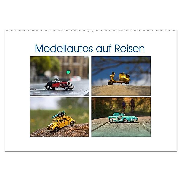 Modellautos auf Reisen (Wandkalender 2024 DIN A2 quer), CALVENDO Monatskalender, Paul Michalzik
