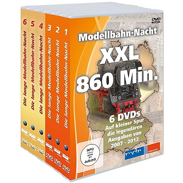 Modellbahn-Nacht XXL - Auf kleiner Spur, 6 DVD