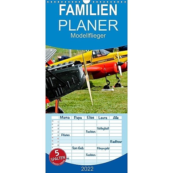 Modellflieger - Familienplaner hoch (Wandkalender 2022 , 21 cm x 45 cm, hoch), Bernd Selig