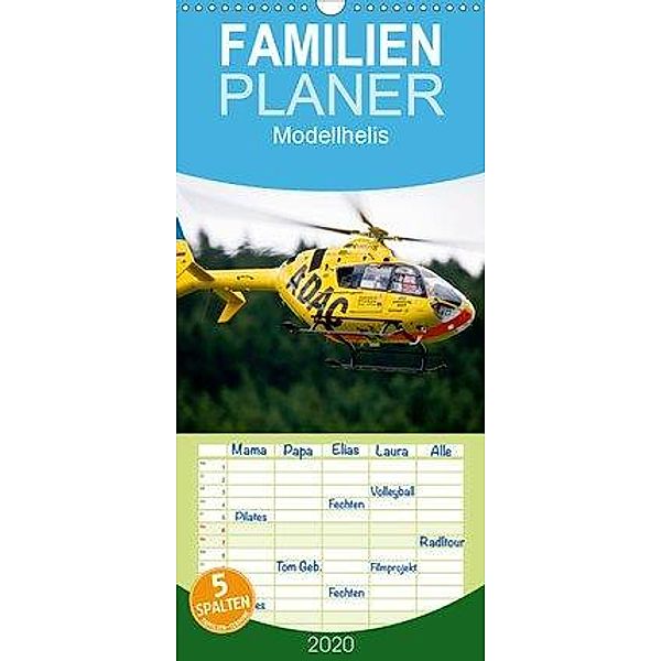 Modellhelis - Familienplaner hoch (Wandkalender 2020 , 21 cm x 45 cm, hoch), Bernd Selig