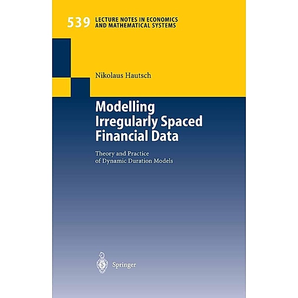Modelling Irregularly Spaced Financial Data / Lecture Notes in Economics and Mathematical Systems Bd.539, Nikolaus Hautsch