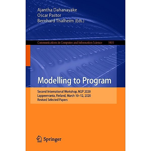 Modelling to Program / Communications in Computer and Information Science Bd.1401