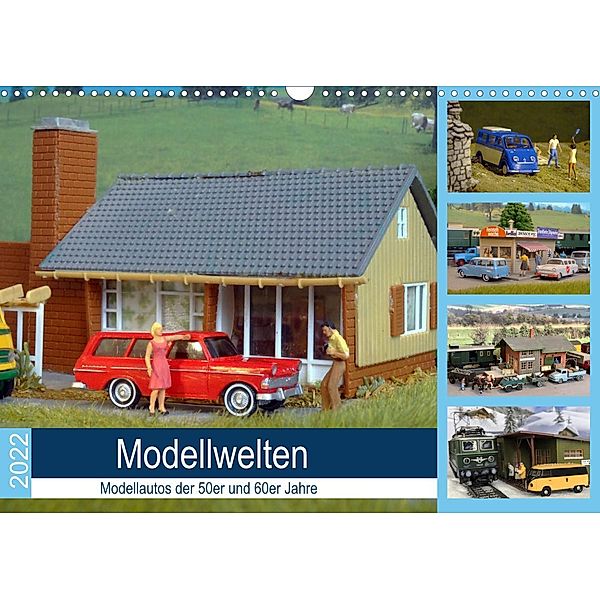 Modellwelten, Modellautos der 50er und 60er Jahre (Wandkalender 2023 DIN A3 quer), Klaus-Peter Huschka