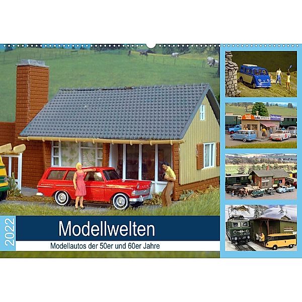 Modellwelten, Modellautos der 50er und 60er Jahre (Wandkalender 2023 DIN A2 quer), Klaus-Peter Huschka
