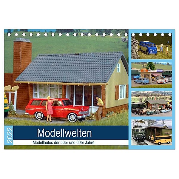 Modellwelten, Modellautos der 50er und 60er Jahre (Tischkalender 2025 DIN A5 quer), CALVENDO Monatskalender, Calvendo, Klaus-Peter Huschka