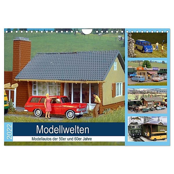 Modellwelten, Modellautos der 50er und 60er Jahre (Wandkalender 2025 DIN A4 quer), CALVENDO Monatskalender, Calvendo, Klaus-Peter Huschka