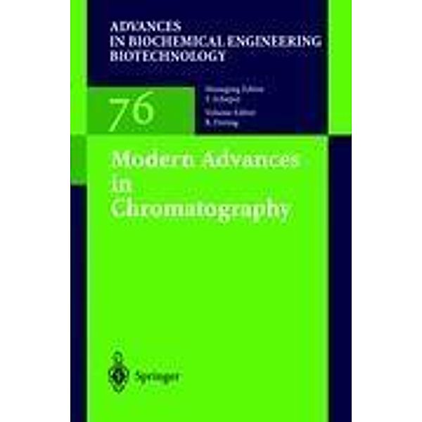 Modern Advances in Chromatography, F. Svec, T. B. Tennikova, S. Imamoglu, J. M. J. Frechet, J. Wolfgang, R. W. Allington, A. Podgornik, M. Barut, R. Necina, A. Strancar, S. Xie, O. Brüggemann