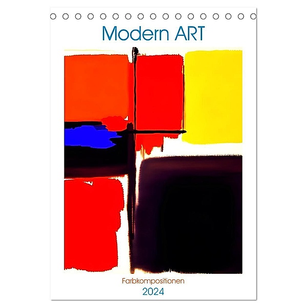 Modern ART Farbkompositionen (Tischkalender 2024 DIN A5 hoch), CALVENDO Monatskalender, Calvendo, Martina Marten