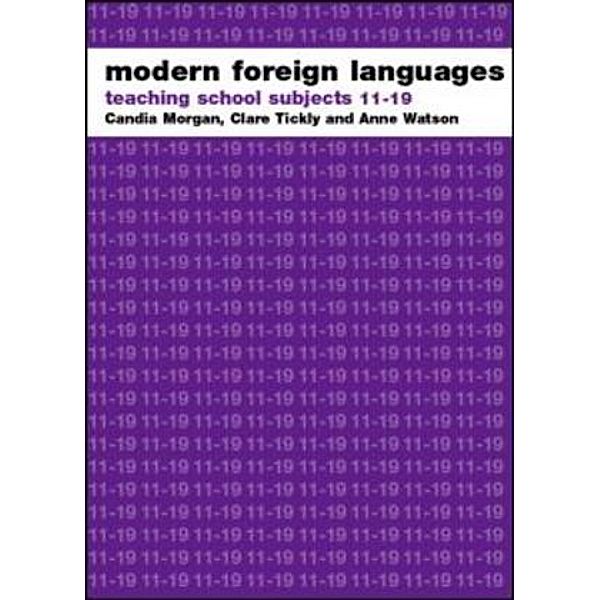Modern Foreign Languages, Norbert Pachler, Michael Evans, Shirley Lawes