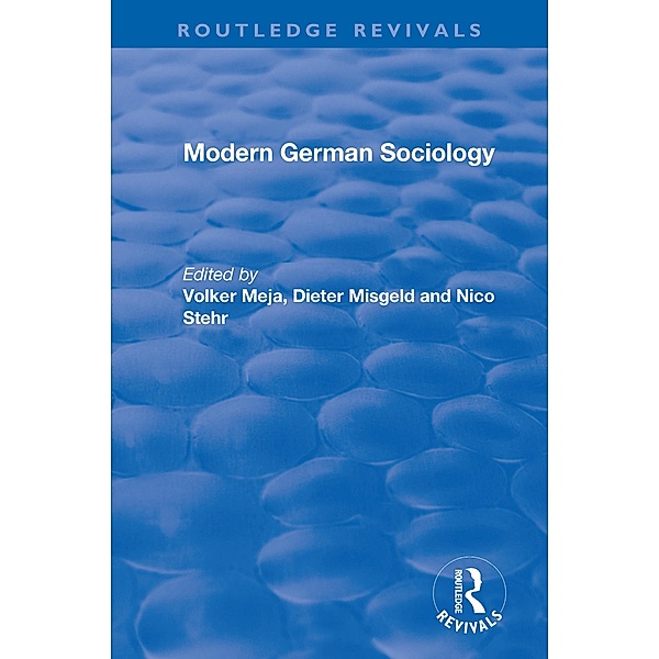 Modern German Sociology