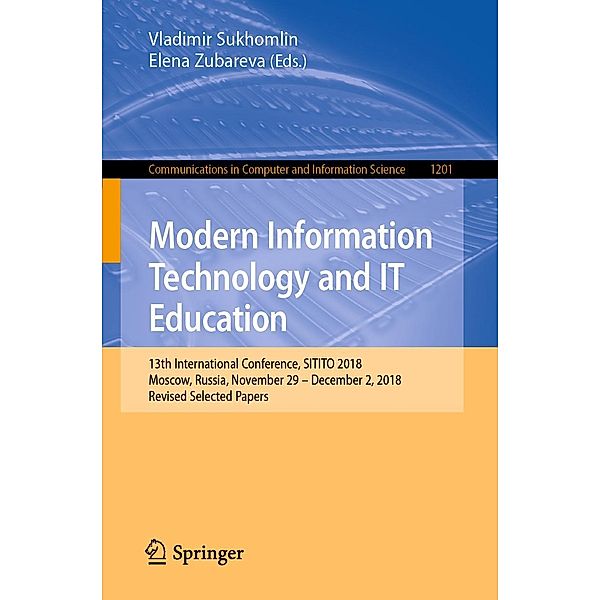 Modern Information Technology and IT Education / Communications in Computer and Information Science Bd.1201