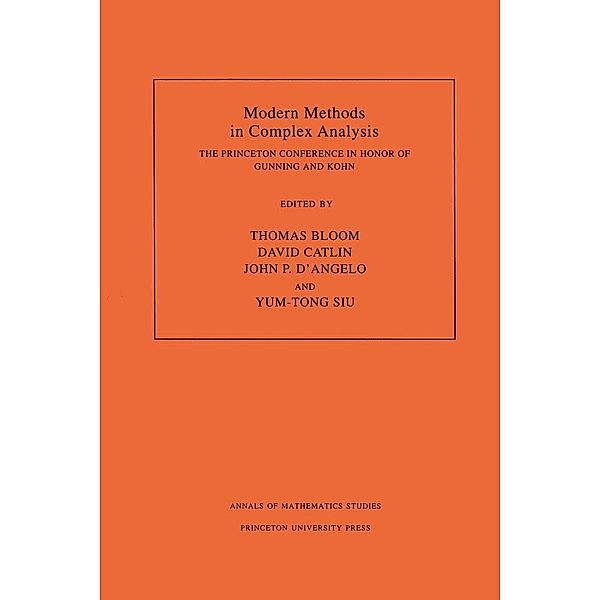 Modern Methods in Complex Analysis (AM-137), Volume 137 / Annals of Mathematics Studies