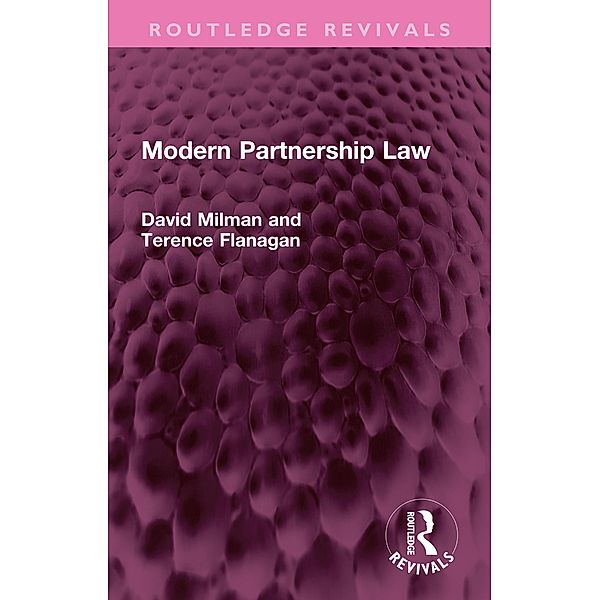 Modern Partnership Law, David Milman, Terence Flanagan