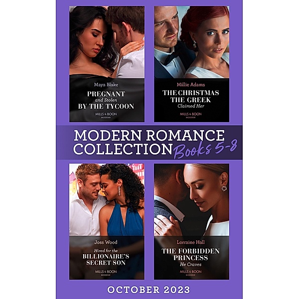 Modern Romance October 2023 Books 5-8, Maya Blake, Millie Adams, Joss Wood, Lorraine Hall