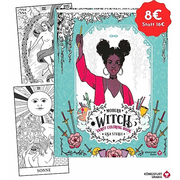 Modern Witch Tarot - Coloring Book, Lisa Sterle