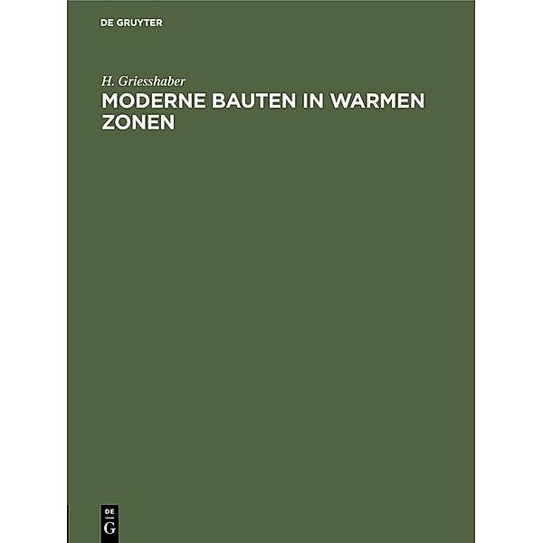 Moderne Bauten in warmen Zonen / Jahrbuch des Dokumentationsarchivs des österreichischen Widerstandes, H. Griesshaber