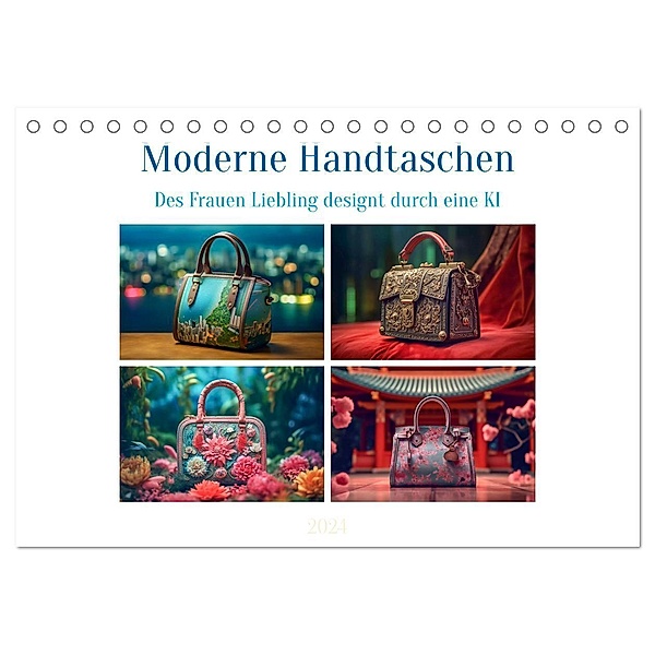 Moderne Handtaschen (Tischkalender 2024 DIN A5 quer), CALVENDO Monatskalender, Steffen Gierok-Latniak