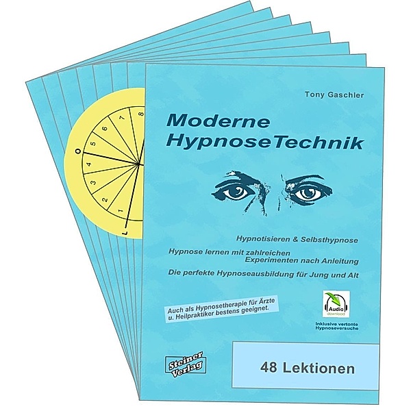 Moderne Hypnose-Technik, 8 Hefte u. Audio-CD, Tony Gaschler