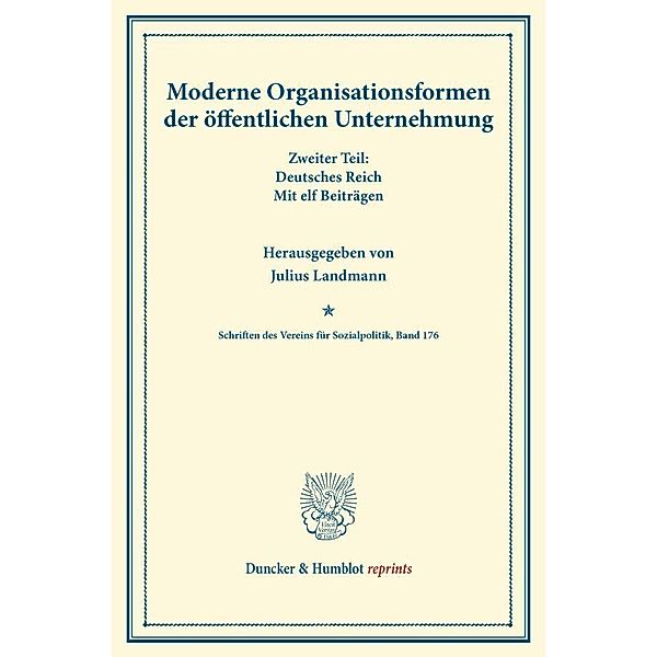 Moderne Organisationsformen der öffentlichen Unternehmung.