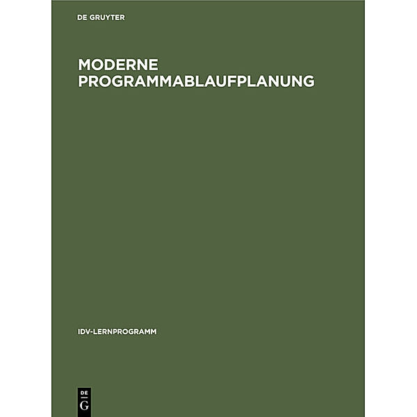 Moderne Programmablaufplanung