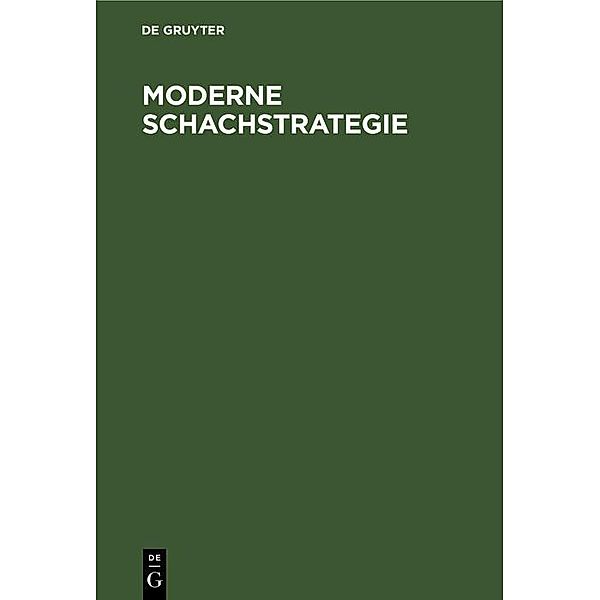 Moderne Schachstrategie