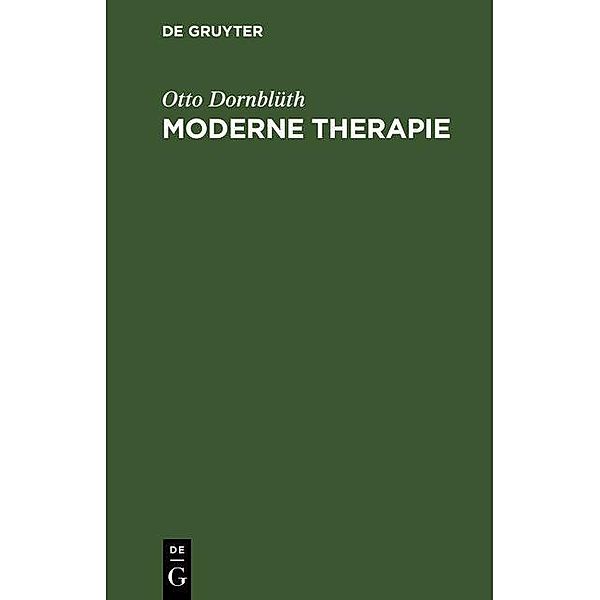 Moderne Therapie, Otto Dornblüth