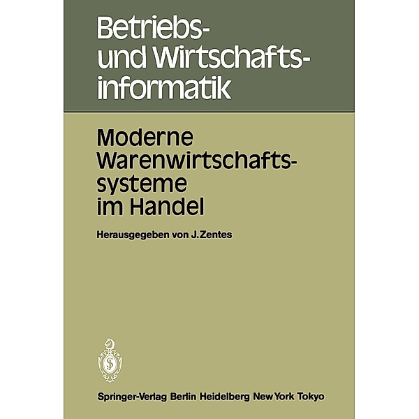 Moderne Warenwirtschaftssysteme im Handel / Betriebs- und Wirtschaftsinformatik Bd.13