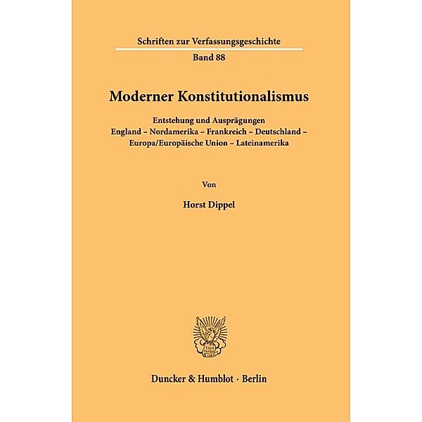 Moderner Konstitutionalismus., Horst Dippel