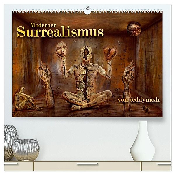 Moderner Surrealismus (hochwertiger Premium Wandkalender 2025 DIN A2 quer), Kunstdruck in Hochglanz, Calvendo, Stefan Hogekamp / teddynash