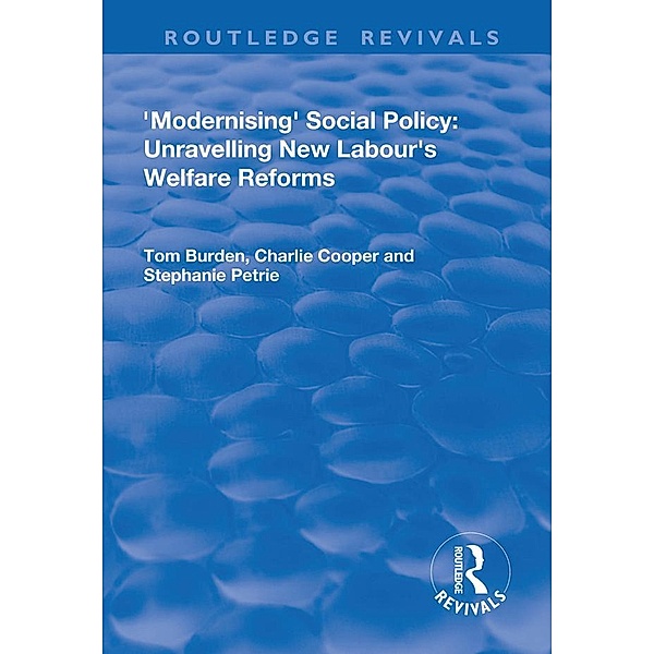 Modernising Social Policy, Tom Burdon, Charlie Cooper, Steph Petrie